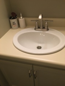 Our new drop-in sink and faucets.